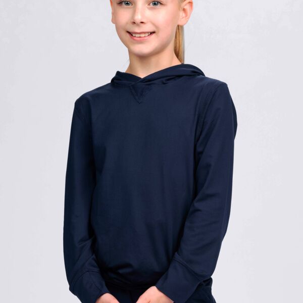 Youth Unisex Lightweight Soft-Knit Hoodie Thumbnail