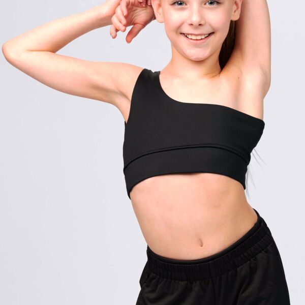 Studio Essentials Youth Asymmetrical Sports Bra Thumbnail