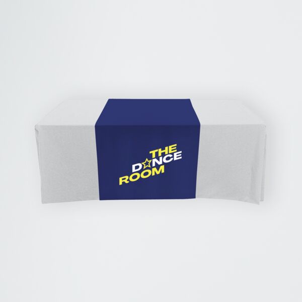 Polycotton Twill Table Runner - 30x60, Covers Front and Top of the table Thumbnail