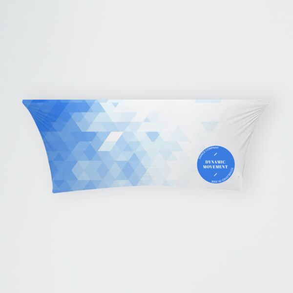 Full-Out Stretch Curved Fit Table Throw - 6ft table, 3 sided, Open Back Thumbnail