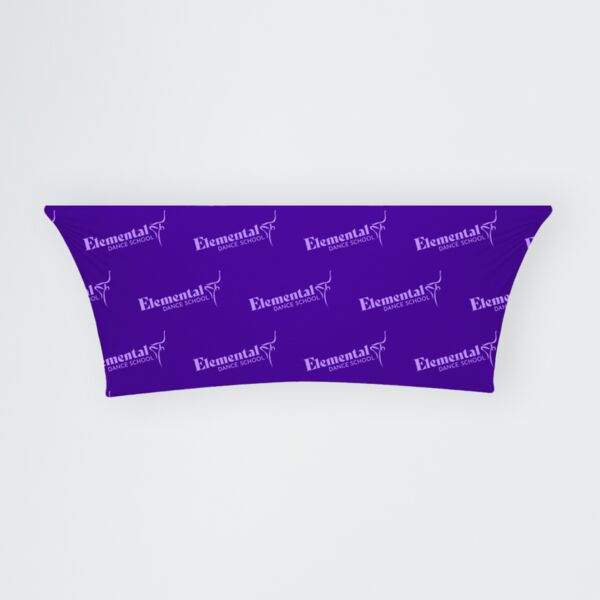 Full-Out Stretch Curved Fit Table Throw - 6ft table, 4 sided, Closed Back Thumbnail