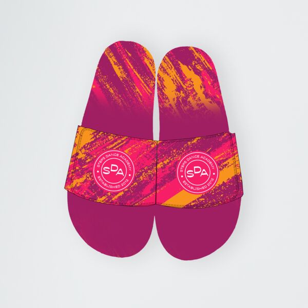 All Ages Full-Out Slide Velcro Sandal with Soleprint Thumbnail