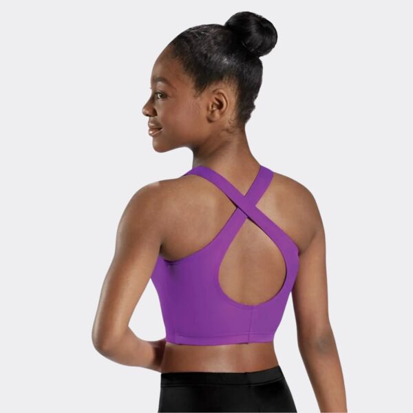 Girls High Neck Crop Top Thumbnail