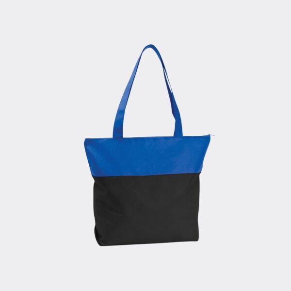 Poly Pro Two‑Tone Zippered Tote Thumbnail