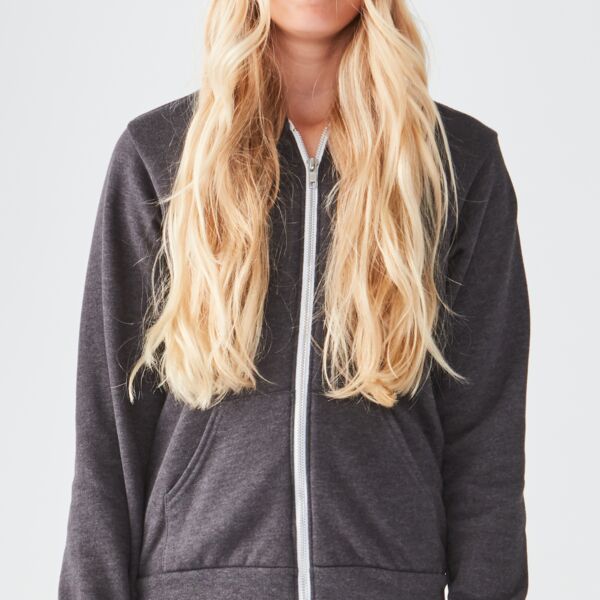 Bella + Canvas Youth Unisex Premium Fleece Full-Zip Hoodie Thumbnail