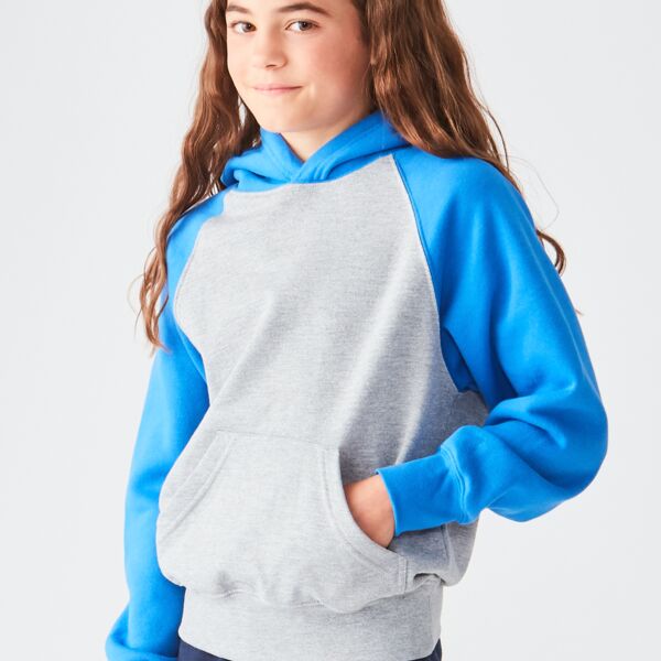 Youth Unisex Two Tone Retro Hoodie Thumbnail