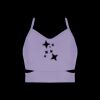 Ladies Cutout Detail Crop Top Thumbnail