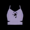 Ladies Cutout Detail Crop Top Thumbnail