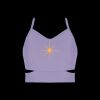 Ladies Cutout Detail Crop Top Thumbnail