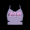 Ladies Cutout Detail Crop Top Thumbnail