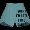 Ladies Flowy Overlay Shorts Thumbnail