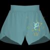 Ladies Flowy Overlay Shorts Thumbnail