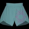 Ladies Flowy Overlay Shorts Thumbnail