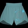 Ladies Flowy Overlay Shorts Thumbnail