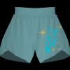 Ladies Flowy Overlay Shorts Thumbnail